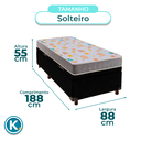 Ver imagem 3 de Cama Box Bau + Colchão Solteiro D20 D20 Inducol