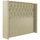Ver imagem 1 de Cabeceira Solteiro 88 cm Toquio Veludo Bege Soon