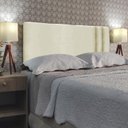 Ver imagem 2 de Cabeceira Módulos Estofada para Cama Luxo Clean Suede Rbl:casal Painel/bege