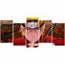 Quadro Naruto Uzumaki Para Quarto Mosaico 5 Peças - 4
