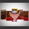 Quadro Naruto Uzumaki Para Quarto Mosaico 5 Peças - 3