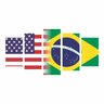 Quadro Impresso Bandeiras Dos Países Estados Unidos x Brasil - 1