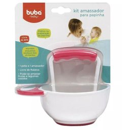 Kit Amassador para Papinha Bebê Rosa (0m+) Buba - 2