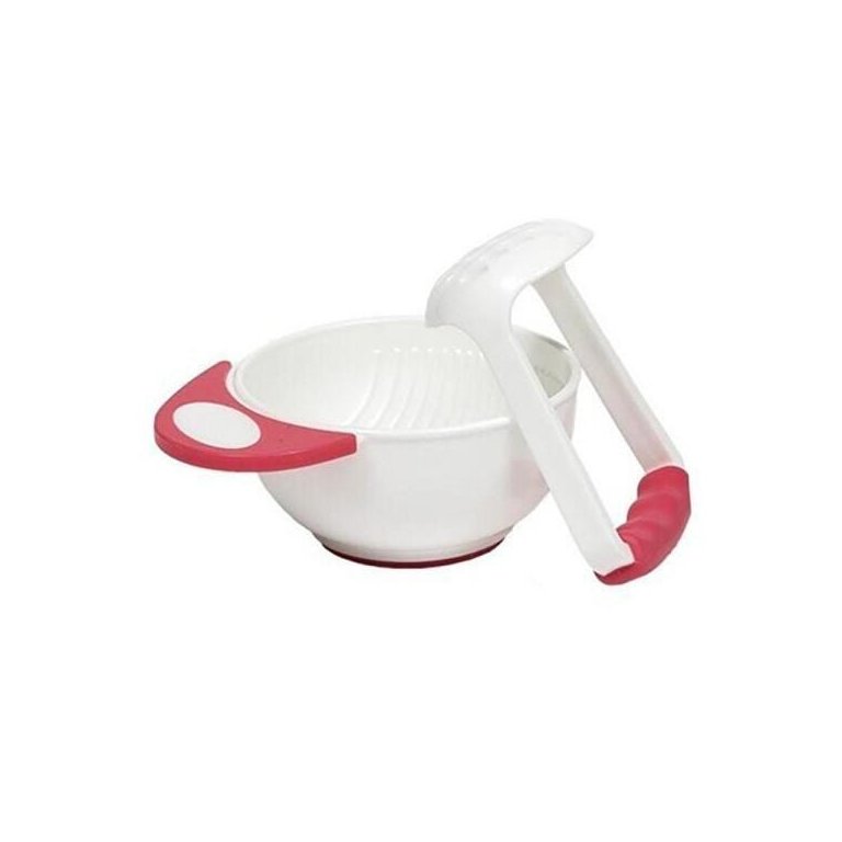 Kit Amassador para Papinha Bebê Rosa (0m+) Buba