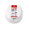 Assento sanitário oval elevado 13,5cm com tampa - deficiente - 1