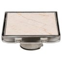 Ver imagem 2 de Ralo Inox Square Oculto Invisível 10x10 (não É Pvc)
