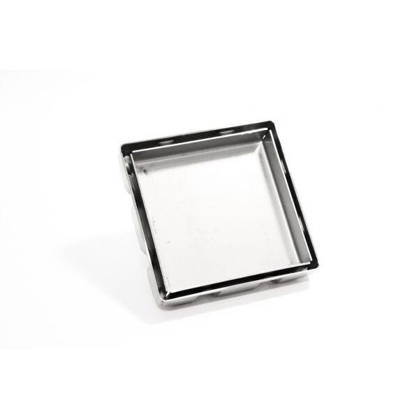 Ralo Inox Square Oculto Invisível 10x10 (Não é PVC) - 1