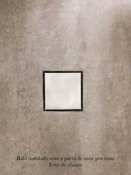 Ralo Inox Square Oculto Invisível 10x10 (Não é PVC) - 4