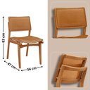 Ver imagem 3 de Mesa Patros Tampo 120cm Laminado Barril com 4 Cadeiras Eva Moderna Mobília