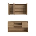 Ver imagem 4 de Conjunto Gabinete de Banheiro Suspenso 110cm com Espelheira Lavinia Mel