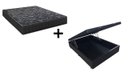 Ver imagem 1 de Cama Box Baú Casal 138 Tecido Sintético Preto com Colchão Lisboa Espuma D28 Preto