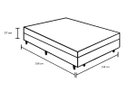 Ver imagem 3 de Cama Box Baú Casal 138 Tecido Sintético Preto com Colchão Lisboa Espuma D28 Preto