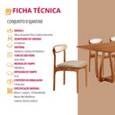 Ver imagem 6 de Sala de Jantar Mesa Flora 180cm Tampo Laminado Brril e 6 Cadeiras Noronha Premium