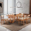 Ver imagem 1 de Sala de Jantar Mesa Flora 180cm Tampo Laminado Brril e 6 Cadeiras Noronha Premium