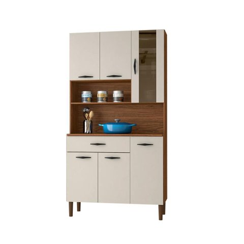 Armário de Cozinha Pequeno 6 Portas 1 Gaveta Golden Kits Paraná