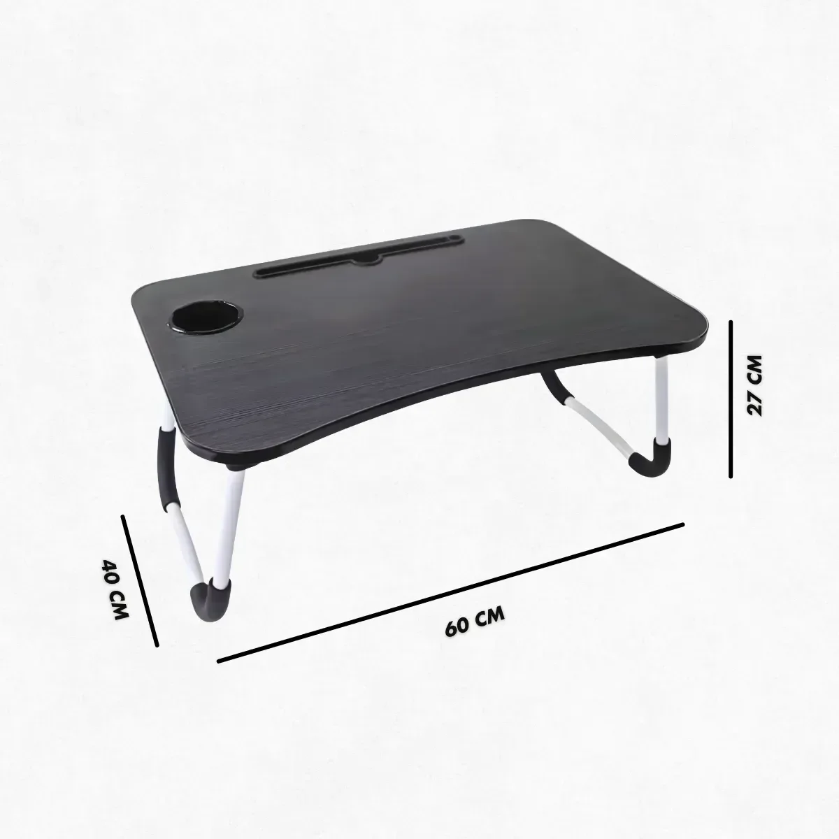 Mesa de Colo Portátil Dobrável Suporte Multiuso - Preto - 7