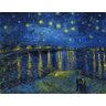 Noite Estrelada Ródano - van Gogh - Tela 60x77 Para Quadro - 1