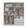 Guarda-Roupa Casal com Espelho 2 Portas 3 Gavetas Premium Kappesberg - 2