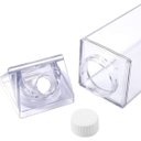Ver imagem 2 de Garrafa 1 Litro Formato Caixa Leite Acrílico Transparente Squeeze Multiuso