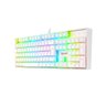 Teclado Mecânico Redragon Mitra Rgb Branco Switch Preto Abnt - 4