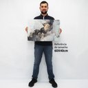 Ver imagem 2 de Quadro Decorativo em Canvas Abstrato Mármore Elegance TaColado Borda Infinita 60 x 40cm