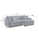 Ver imagem 2 de Sofá Cama 230 Cm Braço 15 Cm Retrátil e Reclinável Inova Meu Sofá Online