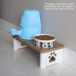 Suporte Comedouro Bebedouro Base Dupla Cachorro - 6