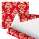Ver imagem 1 de Papel de Parede Adesivo Arabesco Vermelho Decorativo 2,80m