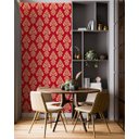 Ver imagem 5 de Papel de Parede Adesivo Arabesco Vermelho Decorativo 2,80m