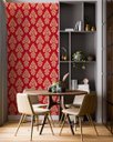 Ver imagem 5 de Papel de Parede Adesivo Arabesco Vermelho Decorativo 2,80m