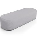 Ver imagem 6 de Cabeceira Cama Box Casal 140cm Lanna com Puff Recamier Doha W01 Linho Cinza - Lyam Decor