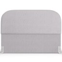 Ver mais imagens de Cabeceira Cama Box Casal 140cm Lanna com Puff Recamier Doha W01 Linho Cinza - Lyam Decor