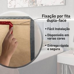 Cabeceira Painel Modular Estofada Cama Box Casal - Tam. Instalada 140 cm x 60 cm Cor:Grafite - 2