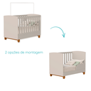 Ver imagem 4 de Quarto de Bebe Berço Americano + Comoda Infantil Apolo Areia Fosco