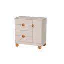 Ver imagem 5 de Quarto de Bebe Berço Americano + Comoda Infantil Apolo Areia Fosco