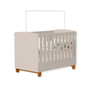 Ver imagem 2 de Quarto de Bebe Berço Americano + Comoda Infantil Apolo Areia Fosco