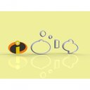 Ver imagem 1 de Cortador Os Incríveis - Logo Tamanho 5,5 Cm