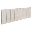Ver imagem 1 de Cabeceira Painel King 1,95m Holanda Suede Bege - Pallazio