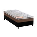 Ver imagem 1 de Cama Box Solteiro: Colchão Molas Castor Pocket Revolution + Base CRC Suede Black(88x188)
