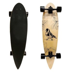 Skate Longboard Radical Montado em Madeira Adulto Juvenil Infantil Suporta até 80kg