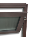 Ver imagem 3 de Basculante Alumínio 80 x 100 Elite V.Boreal Marrom Corten Brimak