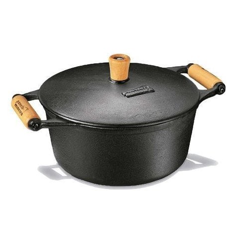 Panela Caçarola De Ferro 2,2 Litros 21x9cm - Panela Mineira