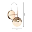 Ver imagem 3 de Arandela Skylight Glob 4015 French Gold Led Bivolt