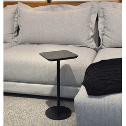 Mesa de Apoio Tokka - Tampo Ebano - Base Aço Carbono - Altura 50cm - 8