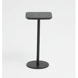 Mesa de Apoio Tokka - Tampo Ebano - Base Aço Carbono - Altura 50cm - 2