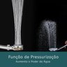 Ducha Chuveiro de Mão Turbo Alta Pressão Economizador Hélice - 4