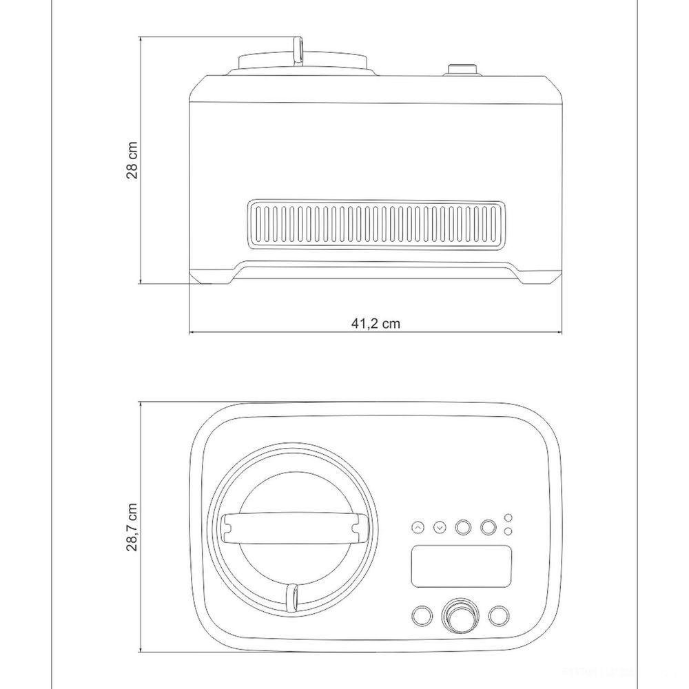 Sorveteira By Breville 12 Funções 1l Aço Inox - Gelato Express Máquina Sorvete Elétrica 220v - 9