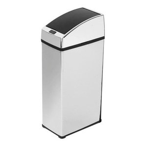 Lixeira Automática Sensor Inox Polido 3 Lts Litros Quadrada