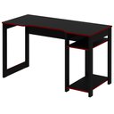 Ver imagem 7 de Mesa para Escritório Home Office Gamer ME4152 MDP Preto/Vermelho - Gran Belo