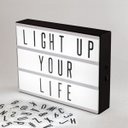 Ver imagem 6 de Luminária Led Light Box Letreiro Cinema A4 + 96 Caracteres